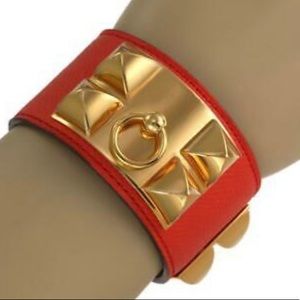 Hermes Bracelet Orange Collier De Chien CDC Cuff